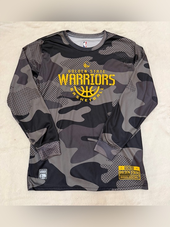 NBA Other - Boys NBA Golden State Warriors Camo Long Sleeve Shirt Youth XL 18/20